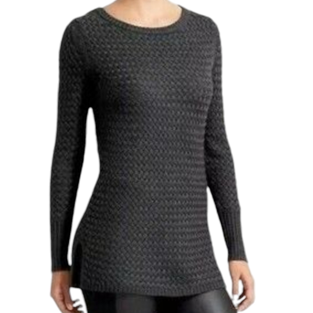 Athleta Charcoal Gray Cypress Long Sweater Size Small‎